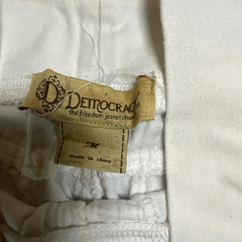 Democracy Wide Leg Maternity Pants in Cream - Picture 3 of 9